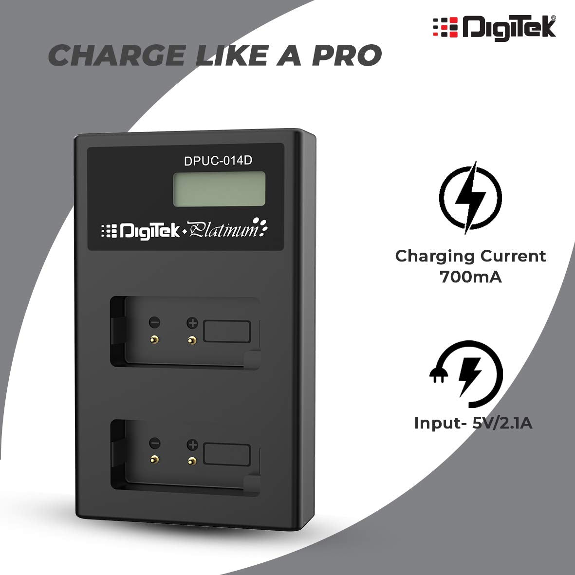 Digitek DPUC 014D (LCD MU) ENEL15 for ENEL15 Platinum Charger