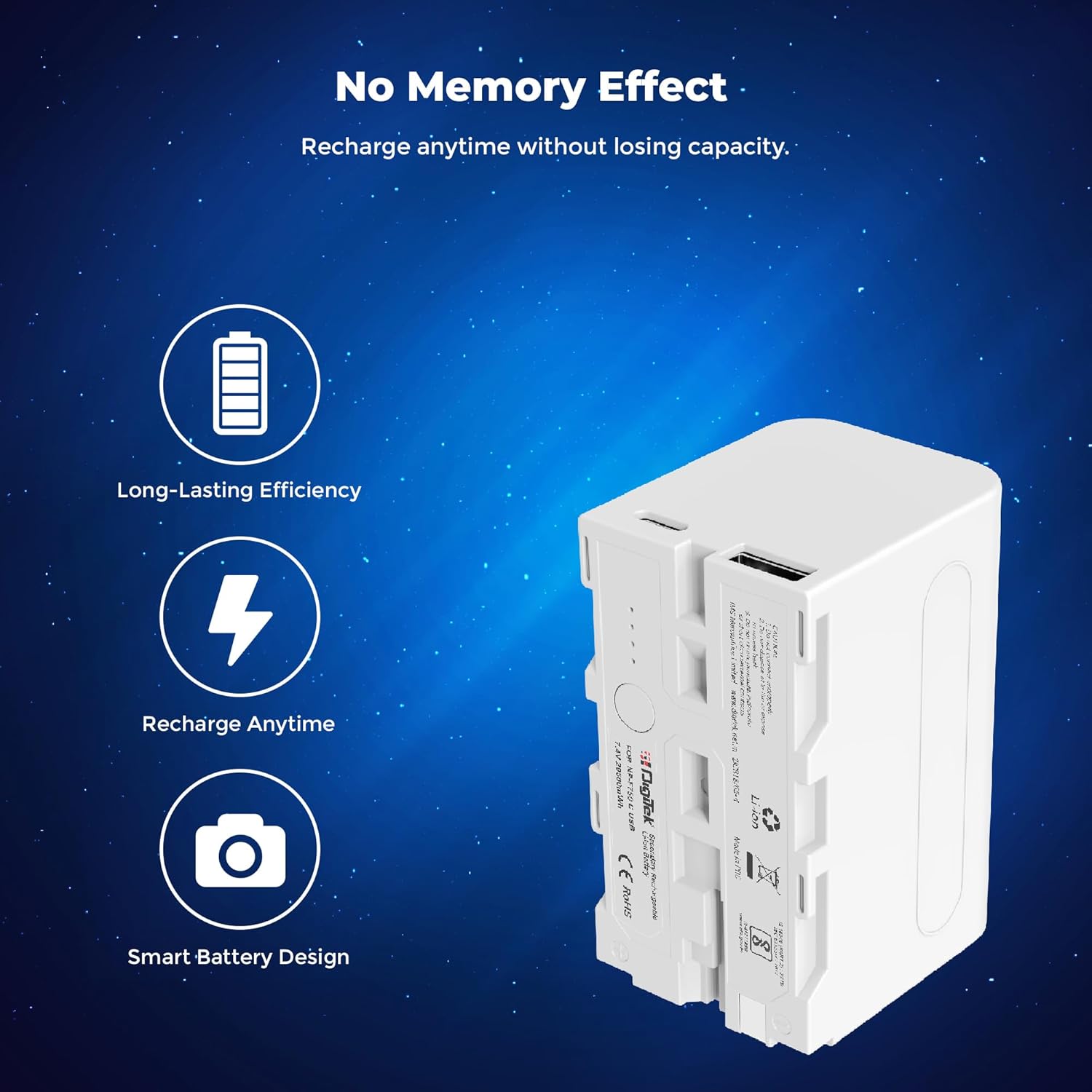 Digitek for Sony NP-F750C/ NP-F770 Type-C Camera Battery