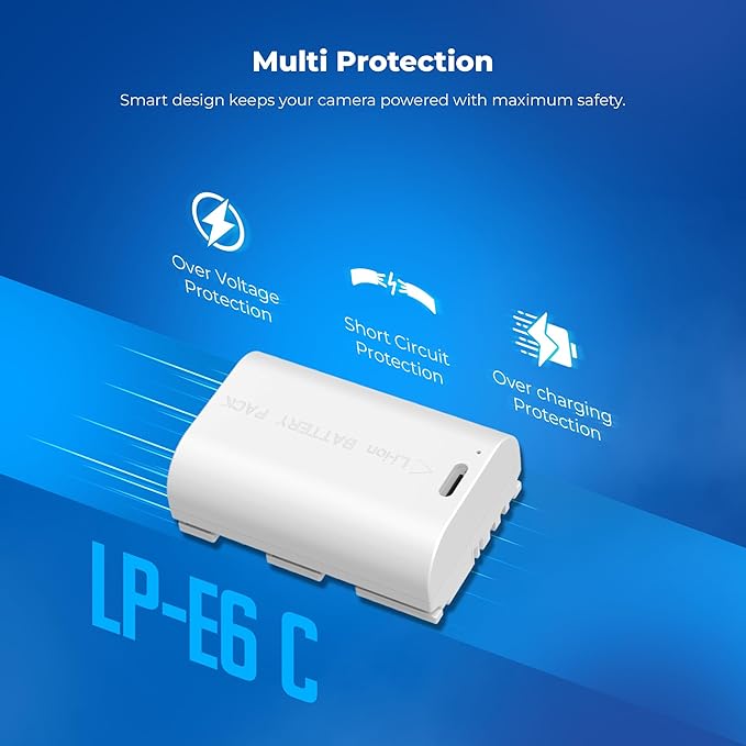 Digitek Platinum (LP-E6 Type C) 3000mAh Li-ion Battery for Canon Cameras