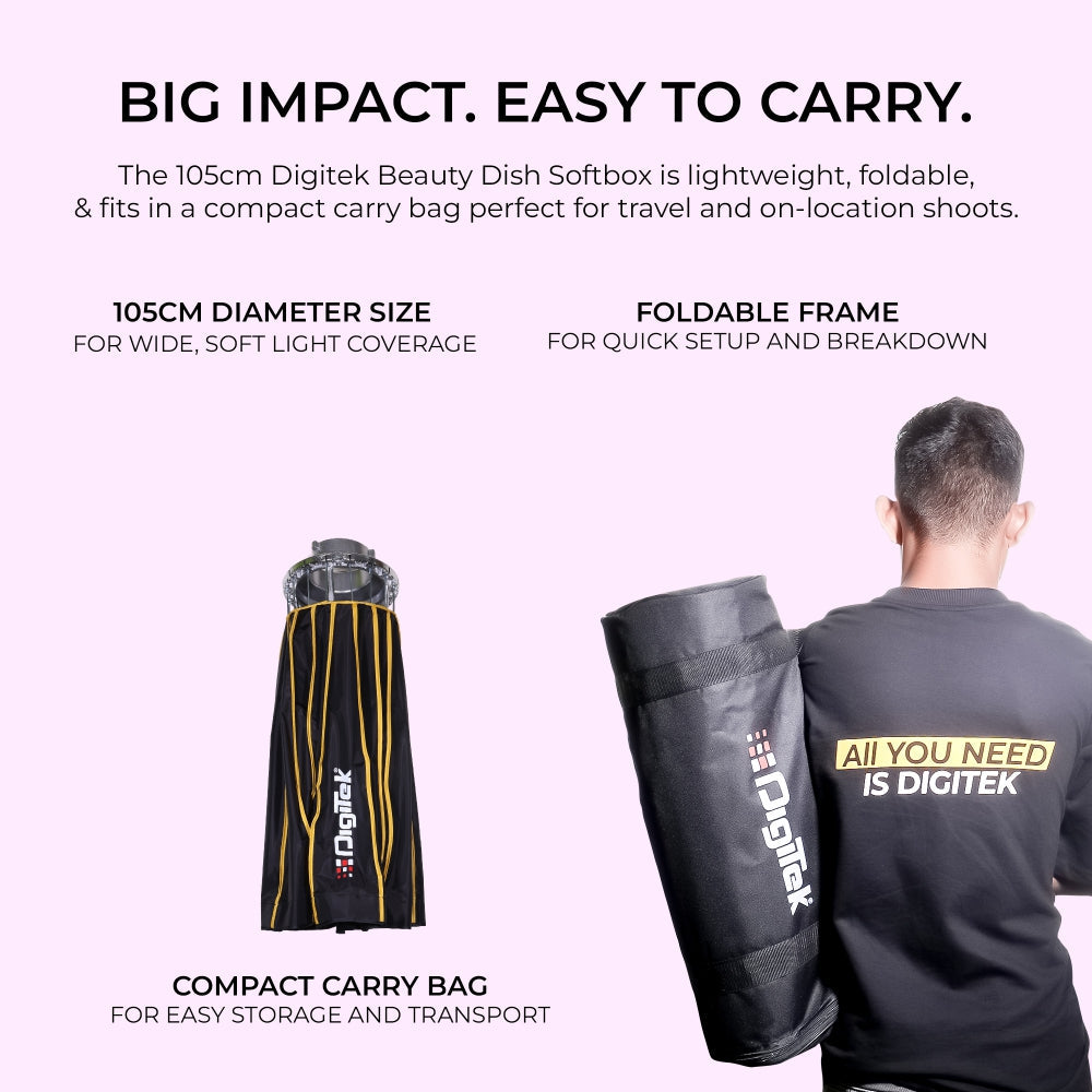 Digitek DBDS-105W Beauty Dish Softbox 105cm