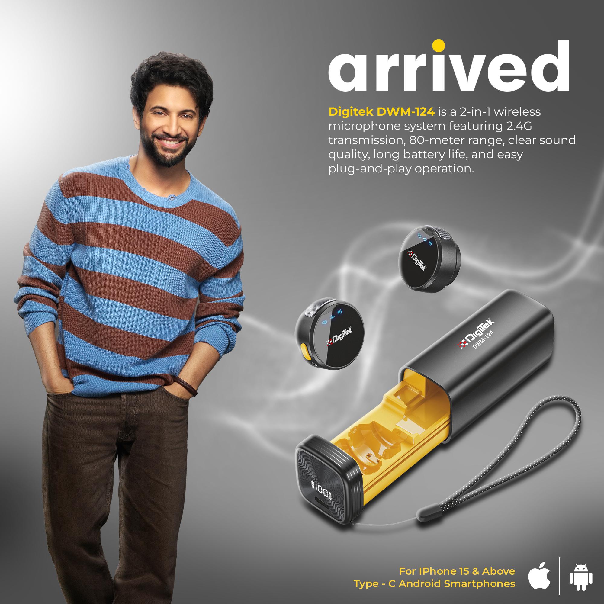 Digitek (DWM-124) 2-in-1 Wireless Microphone