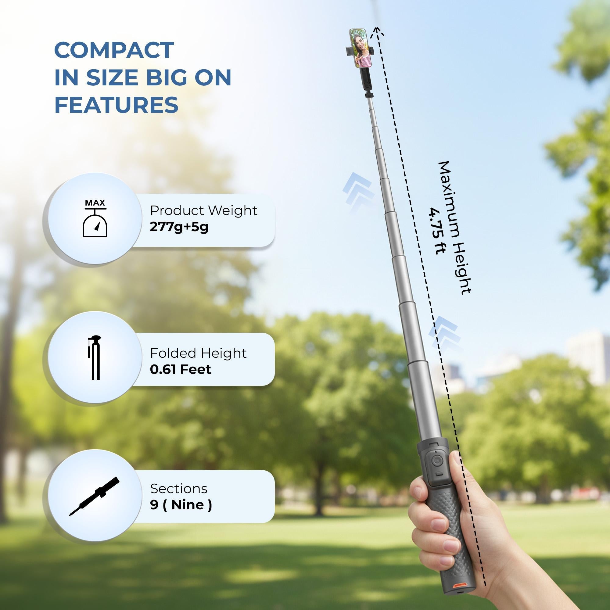 Digitek (DTR 470SS) Tripod Selfie Stick with Remote