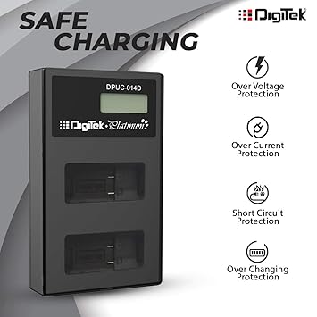 Digitek DPUC 014D (LCD MU) for Hero 8 7 6 & 5 Platinum Charger