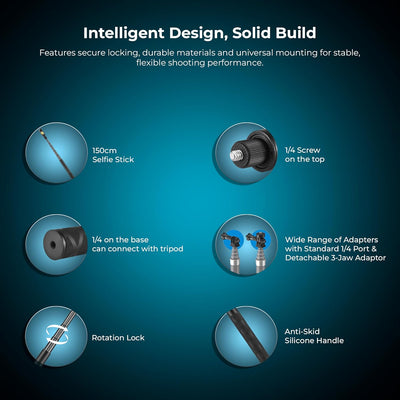 Digitek (DTR 495 IS) 1.5 Meter Invisible Stick for Action Cams