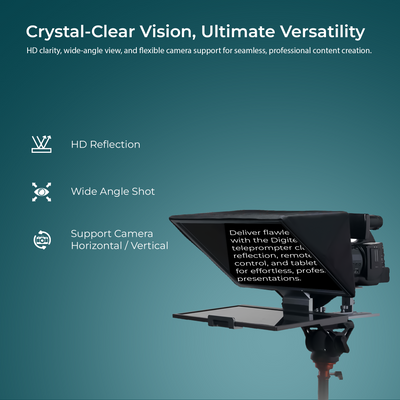Digitek (DTP-016) 16" Teleprompter for Smartphone & Camera