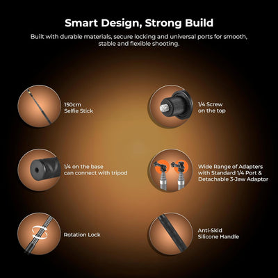 Digitek (DTR 650 IS) 2 Meter Invisible Stick for GoPro Hero