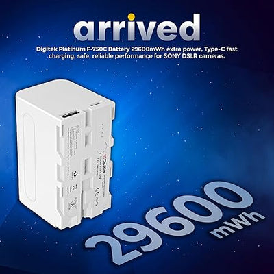Digitek for Sony NP-F750C/ NP-F770 Type-C Camera Battery