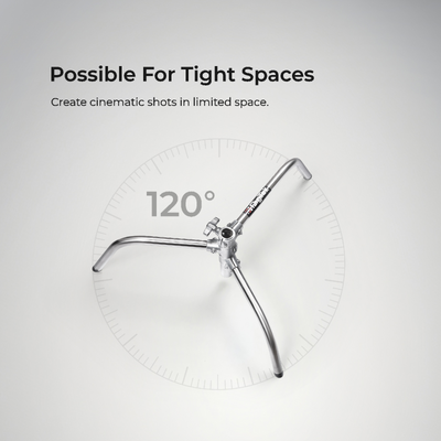 Digitek Heavy Duty Light Stand C-Stand - Max. 10 Feet/3 Meters Adjustable with 3.5 Feet Holding Arm and Grip Head for Studio Video Reflector, Monolight and Other Photographic Equipment (Black) - Digitek