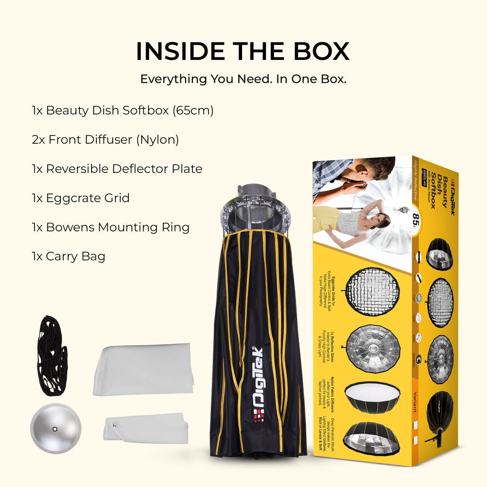 Digitek DBDS-65W Beauty Dish Softbox 65cm