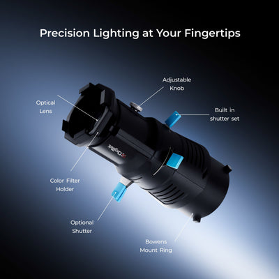 Digitek (DS 220) Bowens Mount Optical Snoot Kit