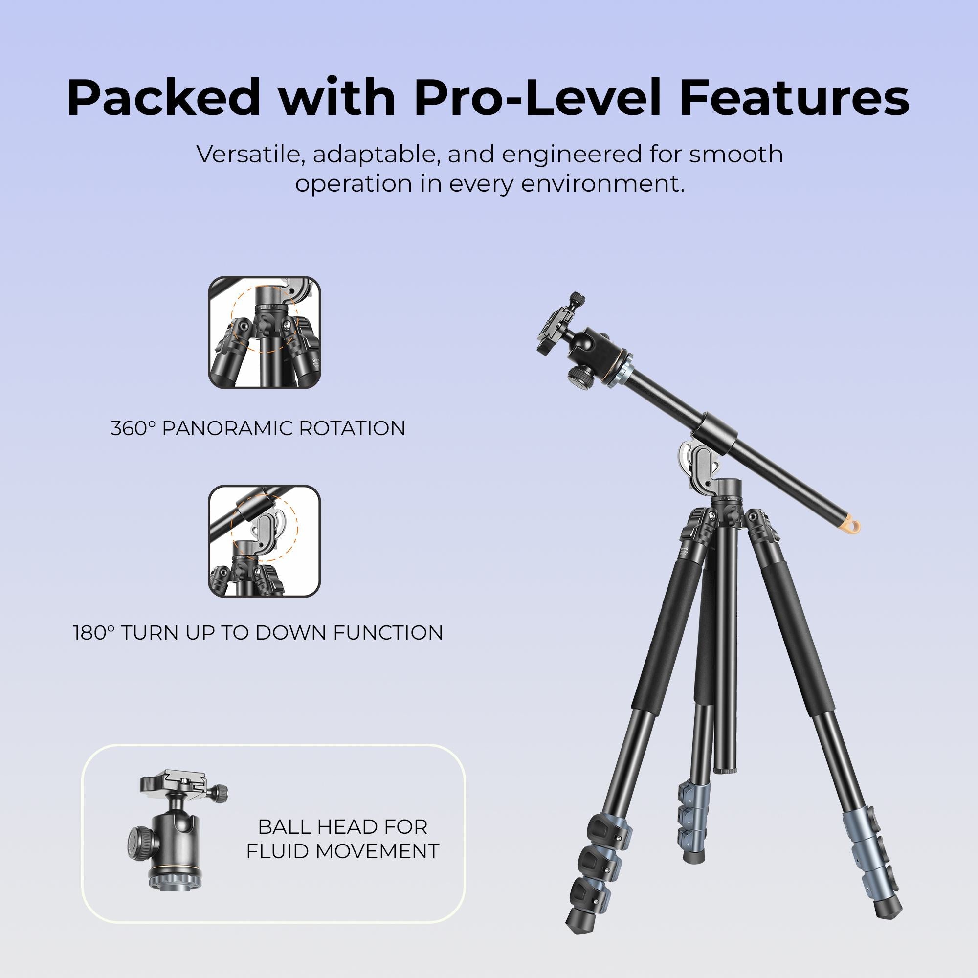 Digitek (DTR 540 BH) Heavy Duty Multi-Angle DV Tripod cum Monopod