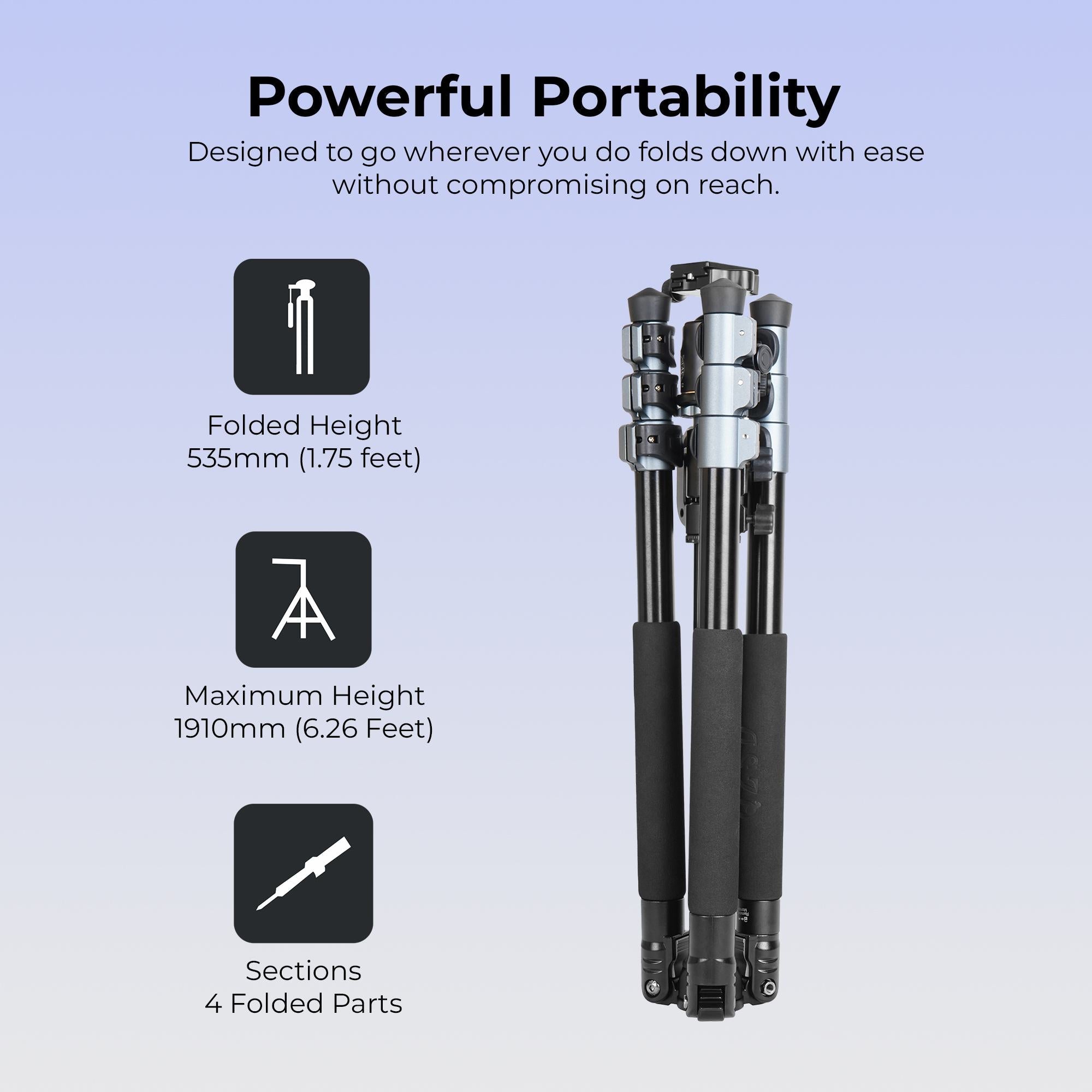 Digitek (DTR 540 BH) Heavy Duty Multi-Angle DV Tripod cum Monopod