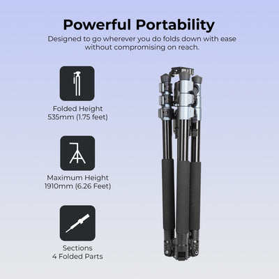 Digitek (DTR 540 BH) Heavy Duty Multi-Angle DV Tripod cum Monopod