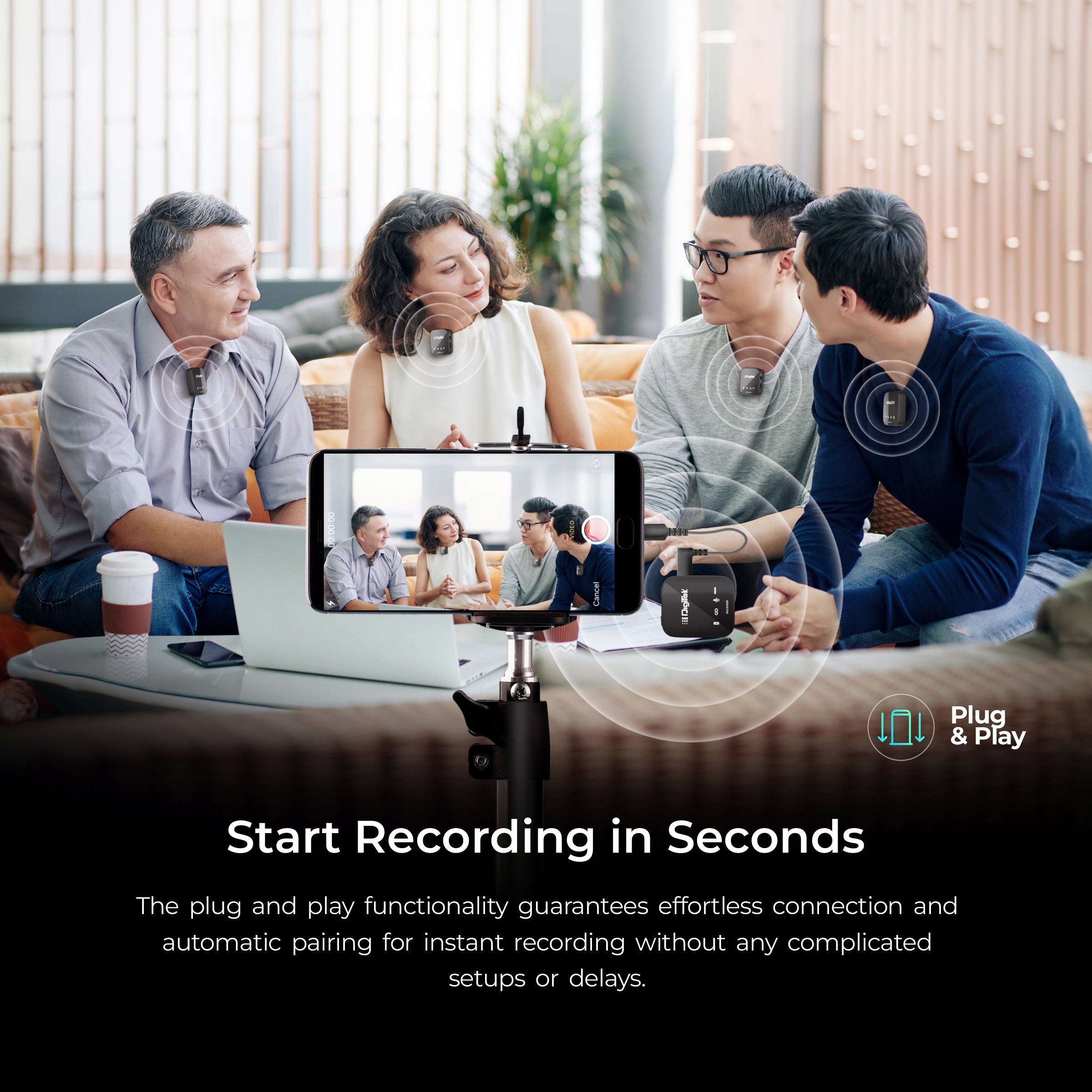 Digitek (DWM-111) 4 in 1 Wireless Microphone