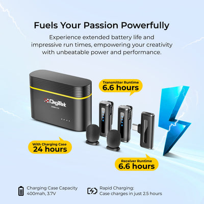 Digitek (DWM-114) 2-in-1 Wireless Microphone