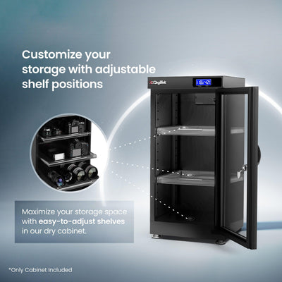Digitek AD 55C 50 Liters Capacity Digital Display Dry Cabinet with Humidity Controller - Digitek