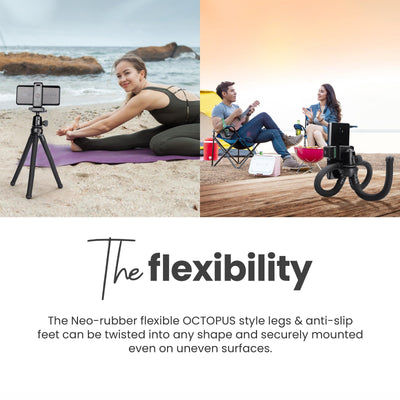 Digitek (DTR-320 FT) Flexible Mini Tripod for Action Camera, Mobile with Phone Mount for All DSLR - Digitek