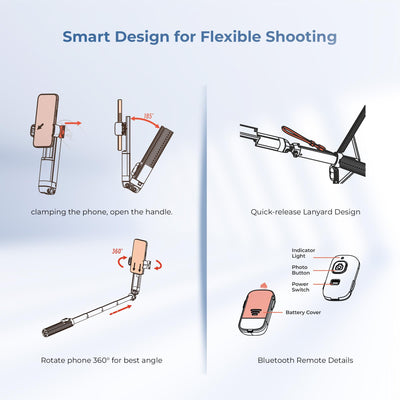 Digitek (DTR 470SS) Tripod Selfie Stick with Remote