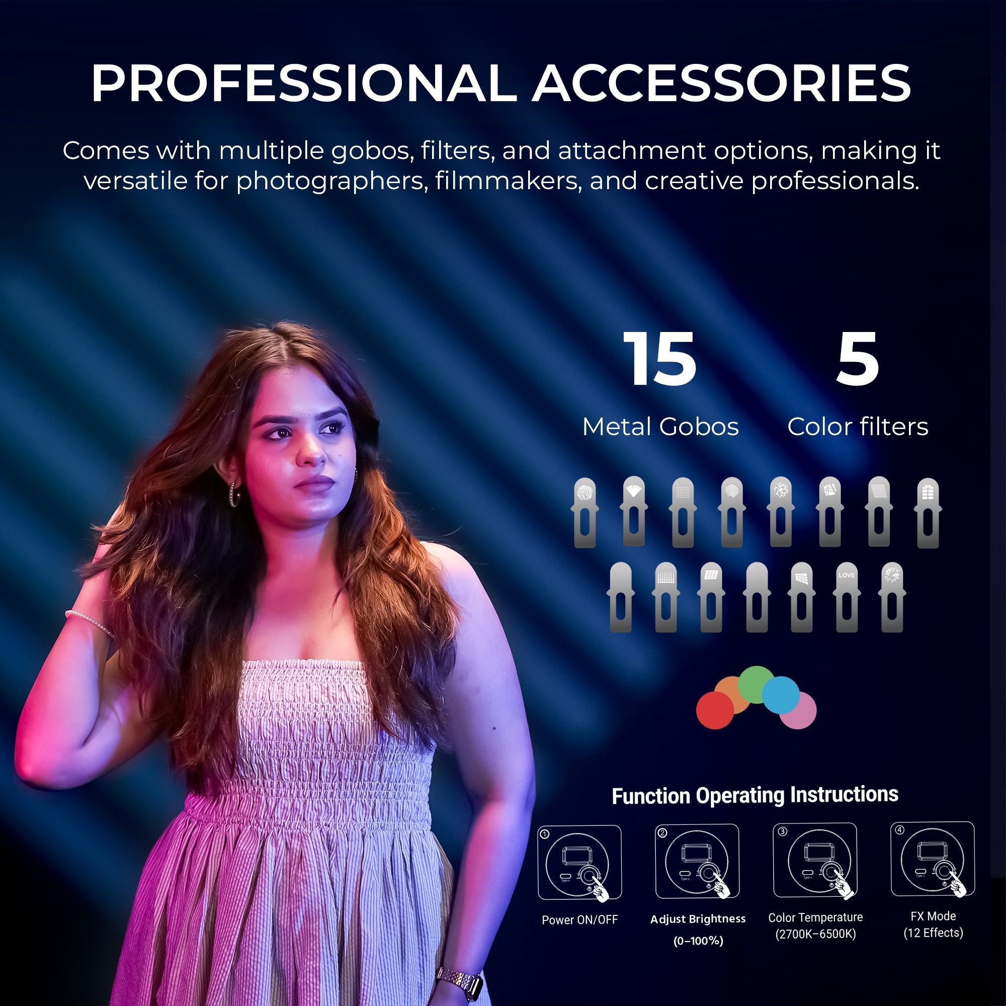 Digitek (DS 30 WTP) Optical Snoot Zoom Gobo Projector