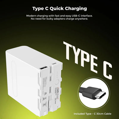 Digitek (NP-F980 C Platinum) 16000mAh Rechargeable Li-ion Battery for Cameras
